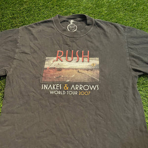 Vintage Rush Snakes and Arrows Tour 2007 Shirt Size Medium
