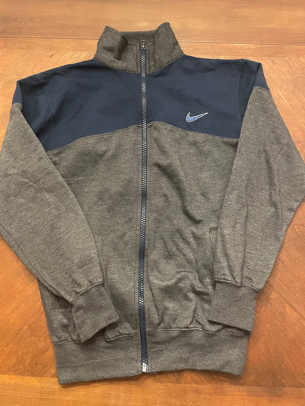 Vintage Nike Bootleg Zip Up Hoodie Size Medium