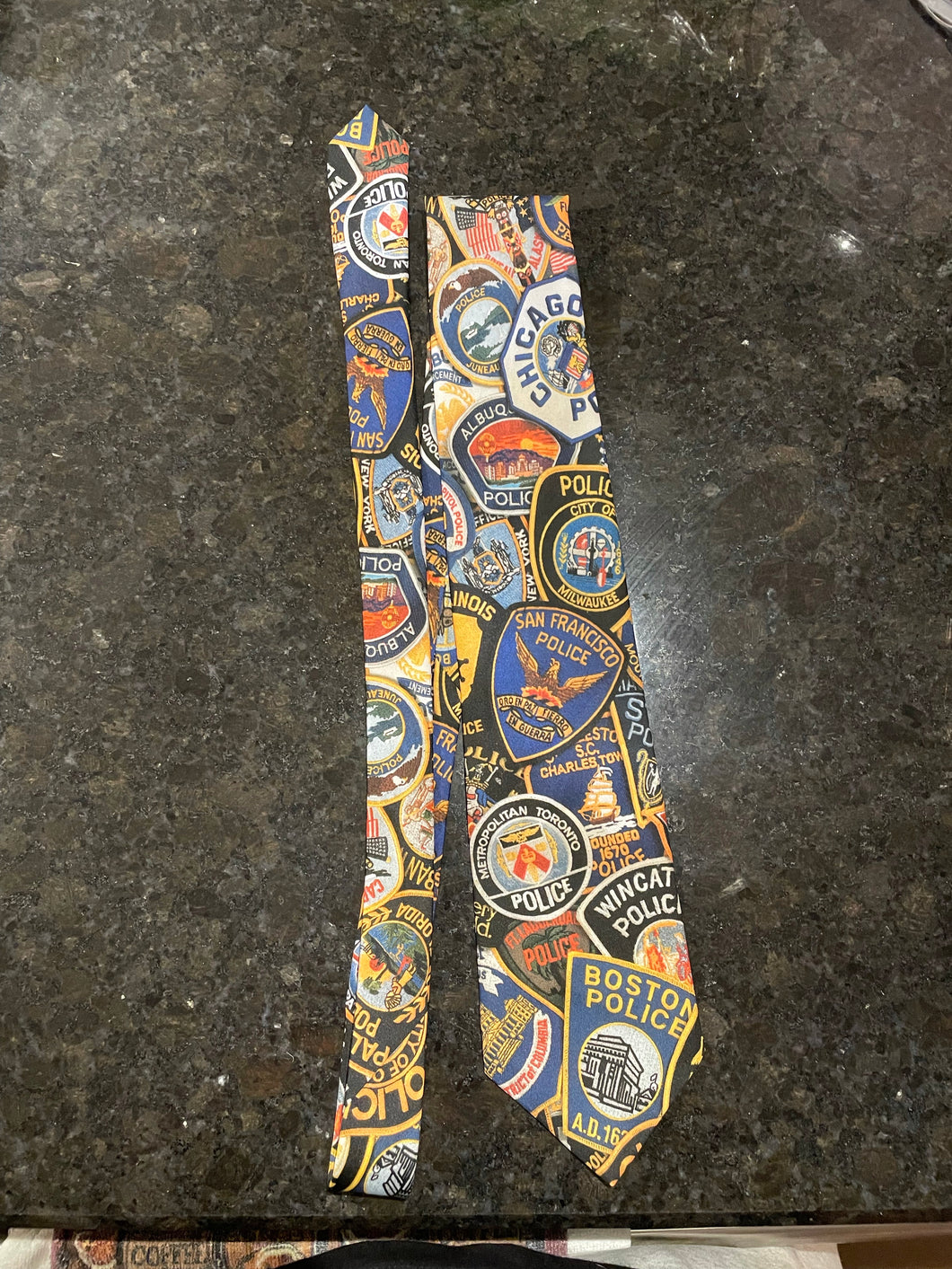 Vintage Police Badge Tie