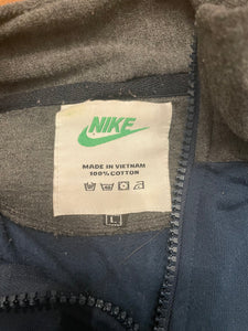 Vintage Nike Bootleg Zip Up Hoodie Size Medium