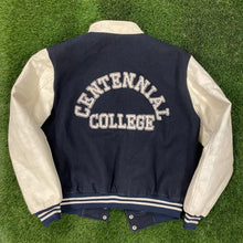 Load image into Gallery viewer, Vintage Centennial College Varsity Jacket Size Medium/Large
